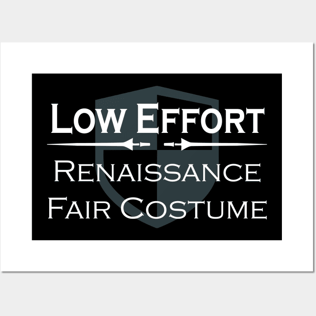 Renaissance Fair Costume TShirt Wall Art by LovableDuck